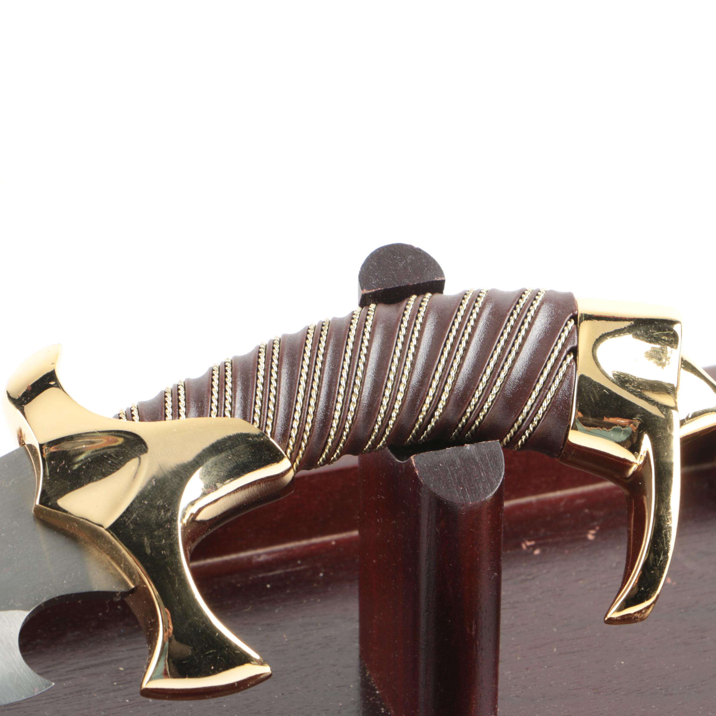 Limited Edition Raptor Fantasy Knife in Glass Case