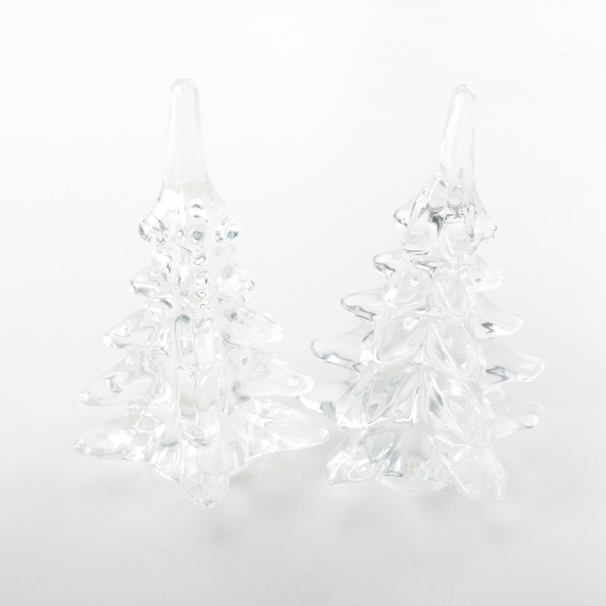 Glass Christmas Tree Figurines