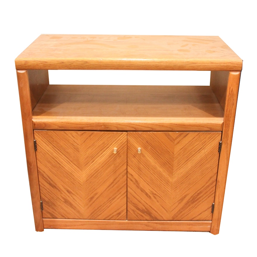 Contemporary Oak Cabinet