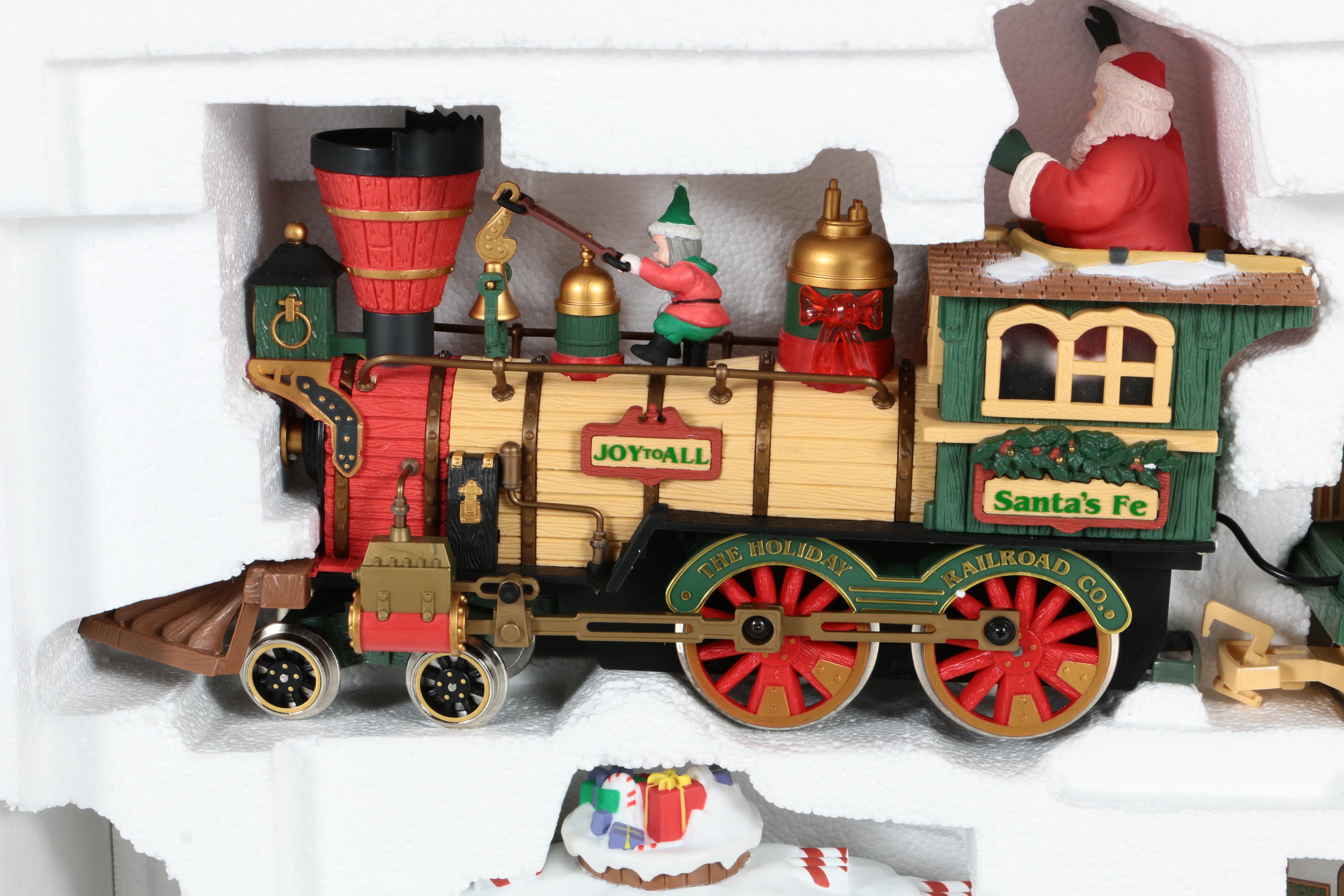1998 New Bright "The Holiday Express" Animated Train Set