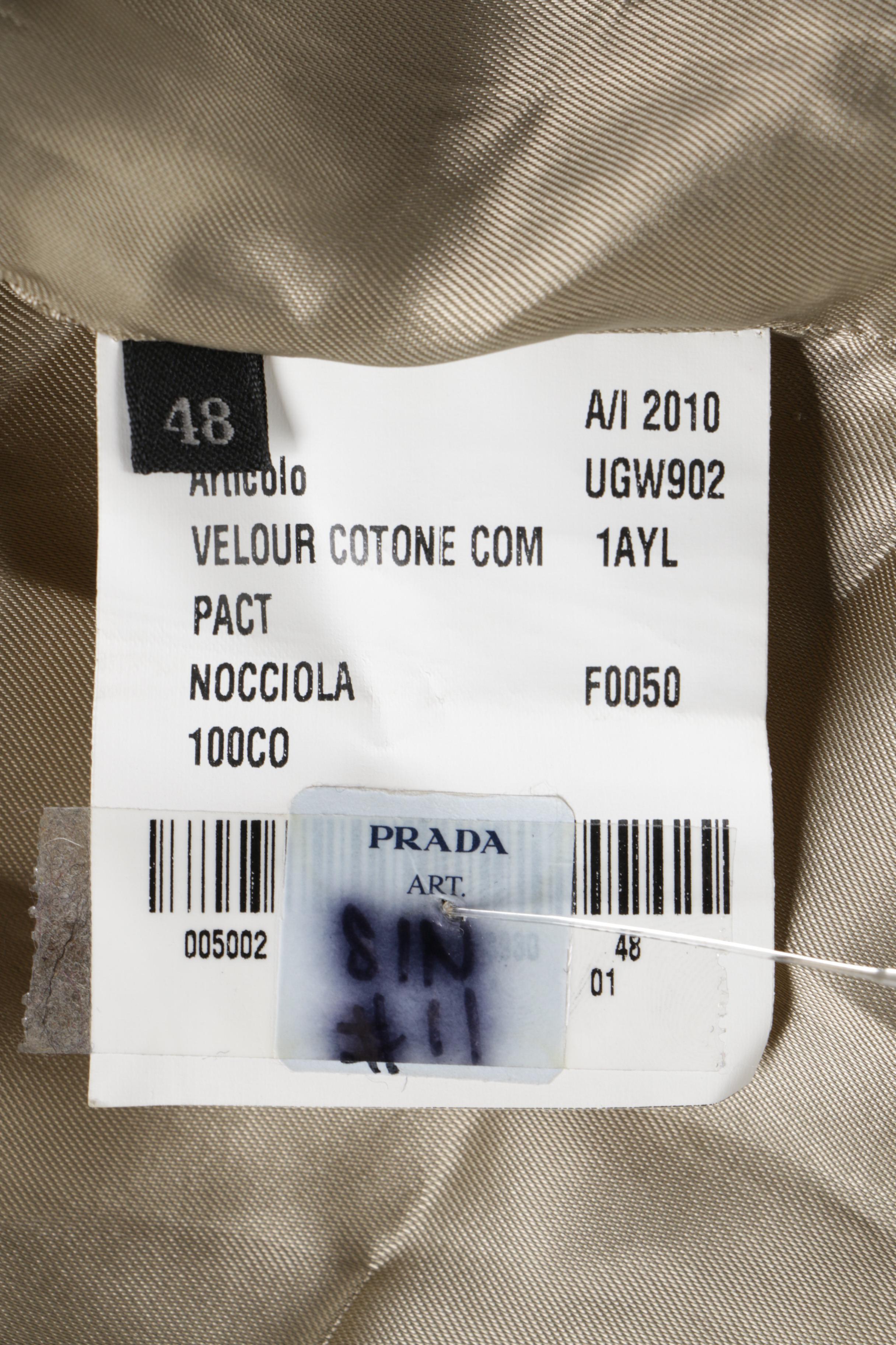 Men's Prada Beige Cotton Blend Jacket