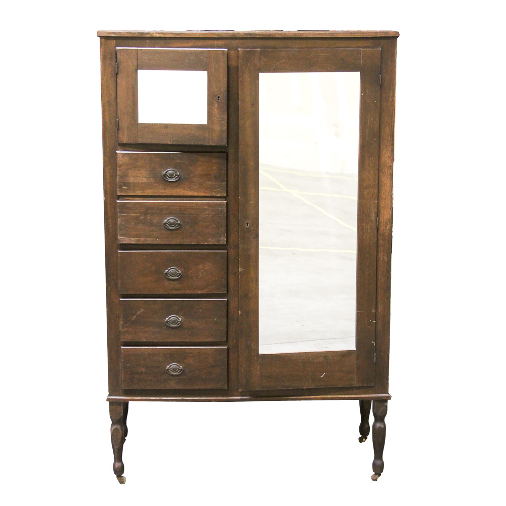 Victorian Style Walnut Wardrobe