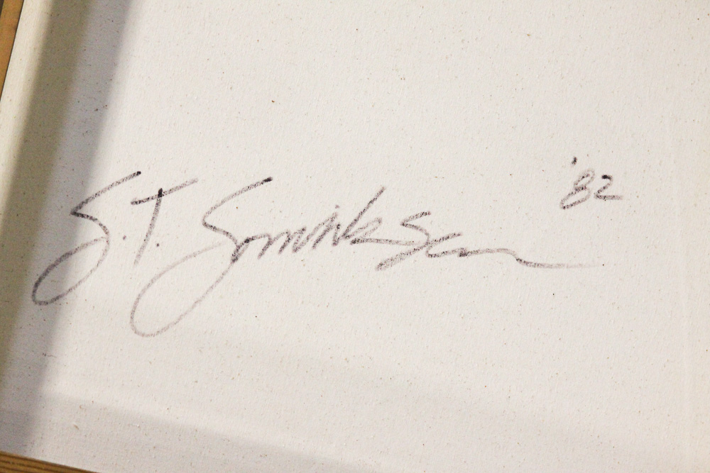 S.T. Somniksen Abstract Mixed Media Painting on Canvas