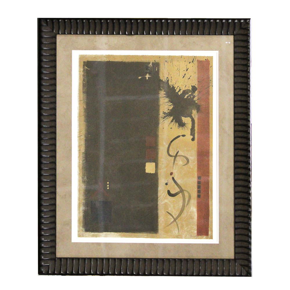 Abstract Mixed Media Print on Paper