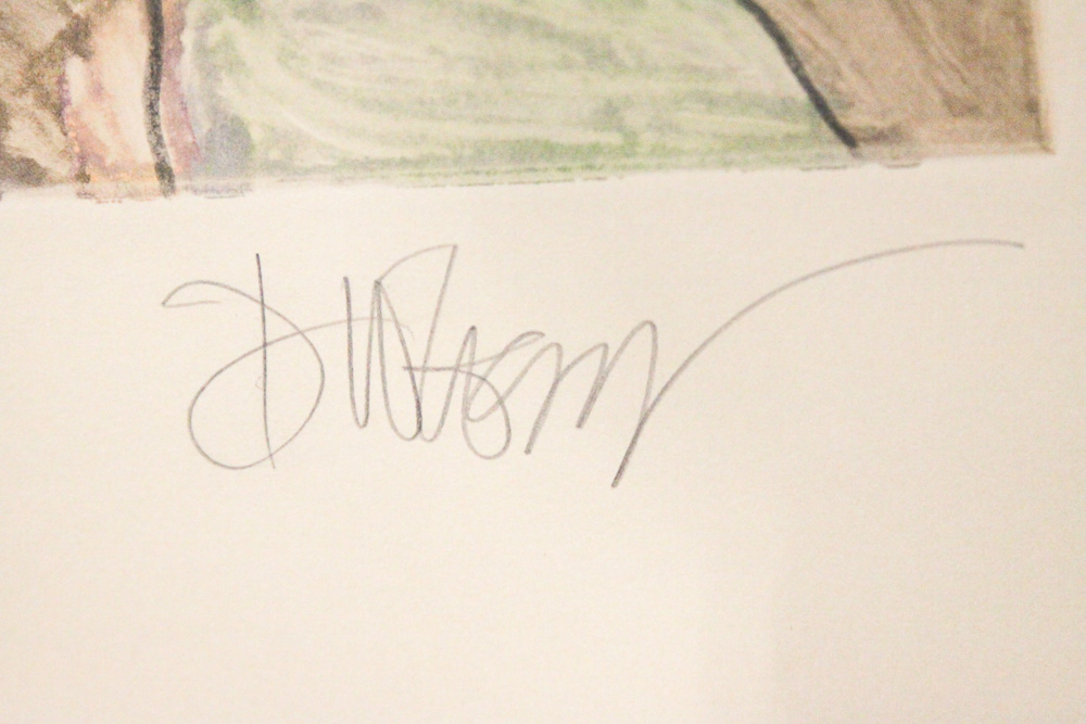 Monotype of Two Horses