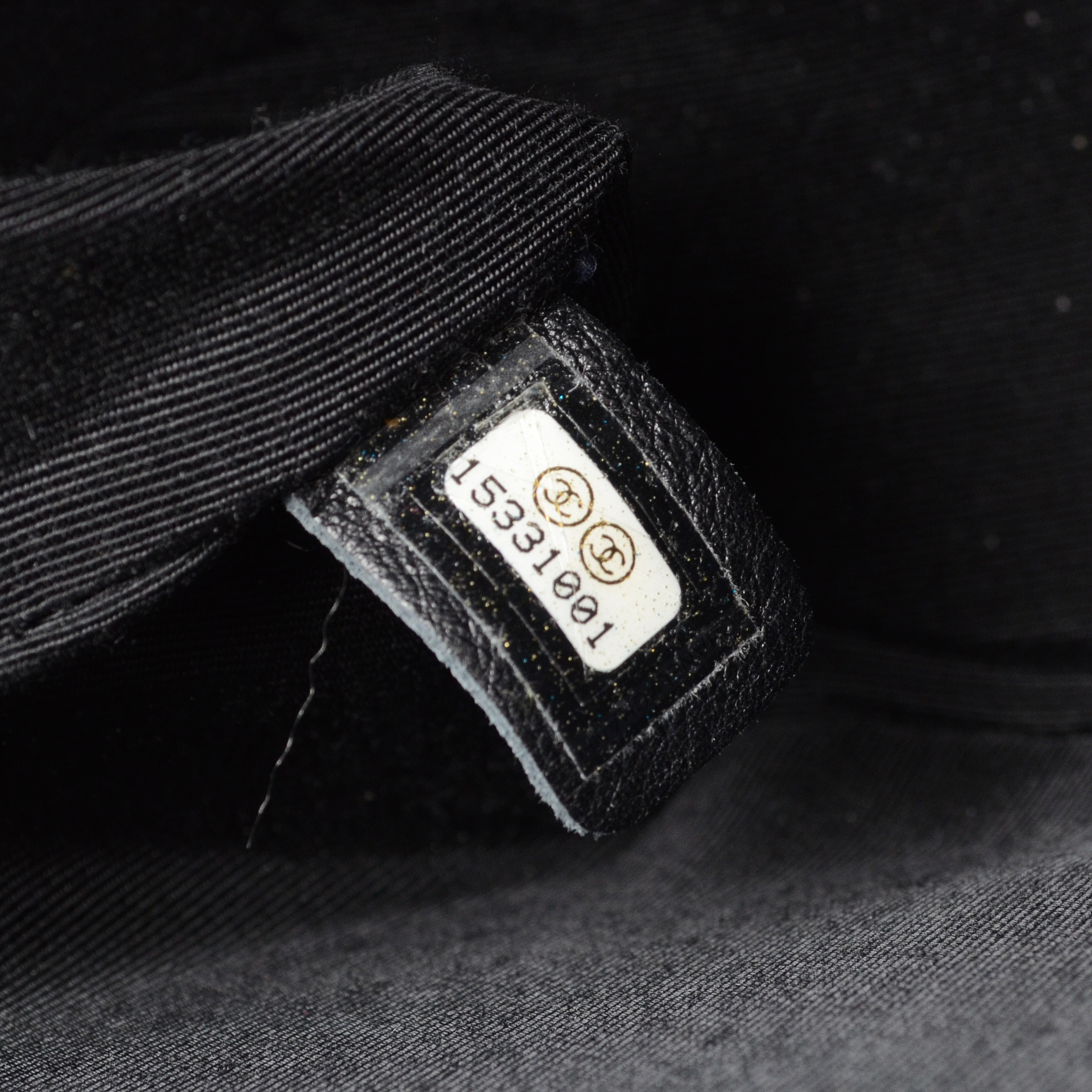 Chanel Black Calfskin Boy Bag with Dust Cover