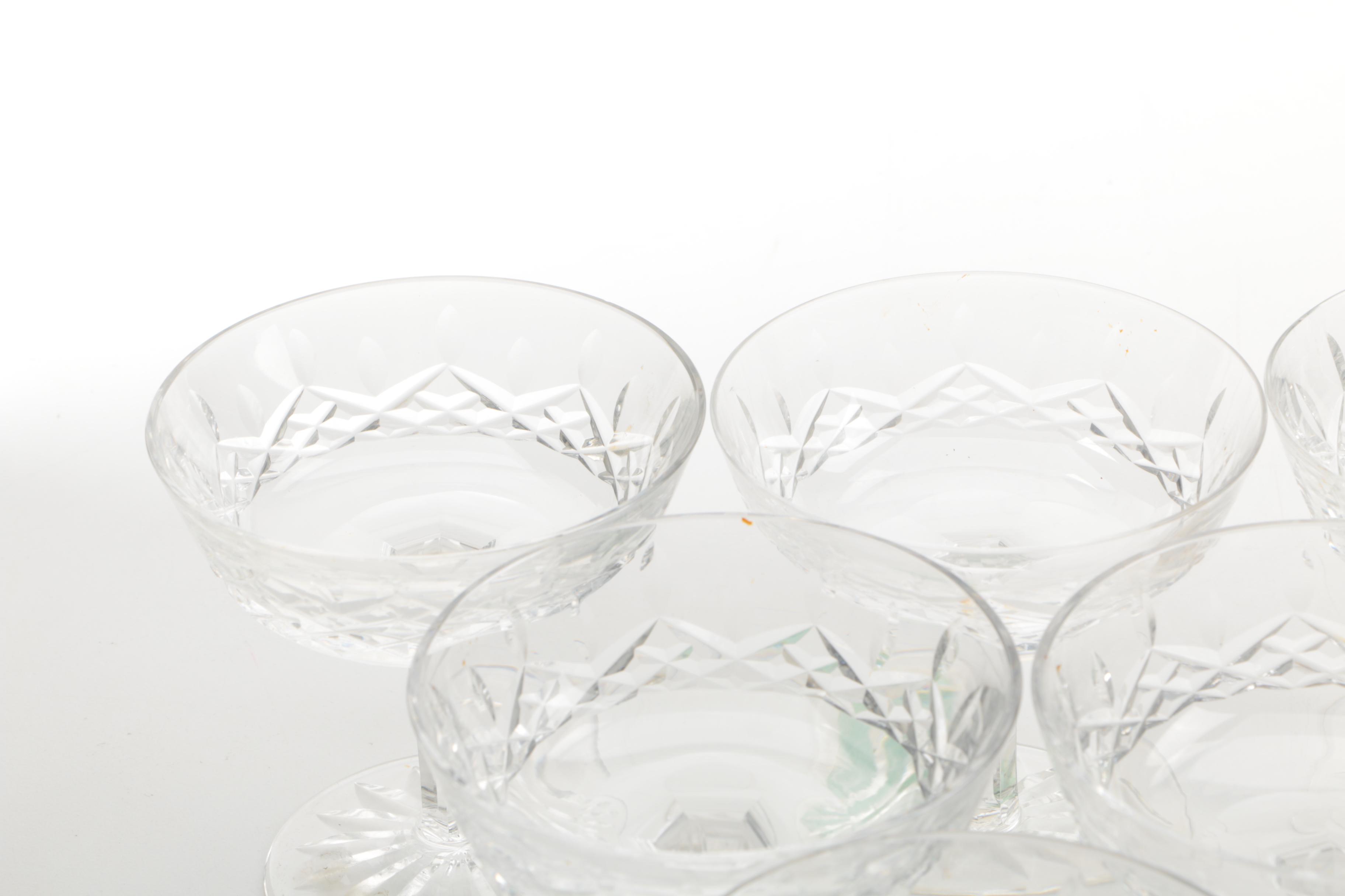 Waterford Crystal "Lismore" Champagne Coupes