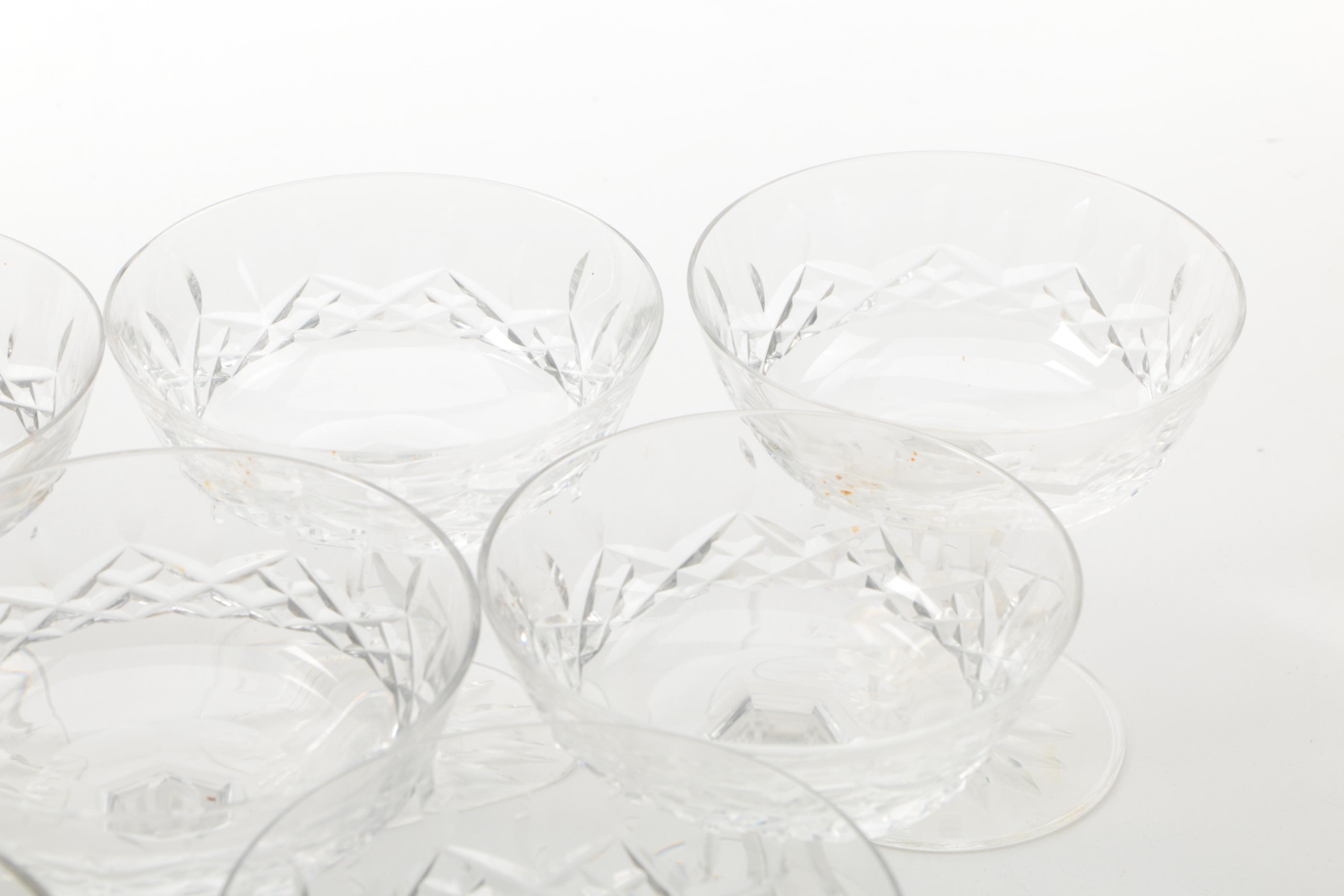 Waterford Crystal "Lismore" Champagne Coupes