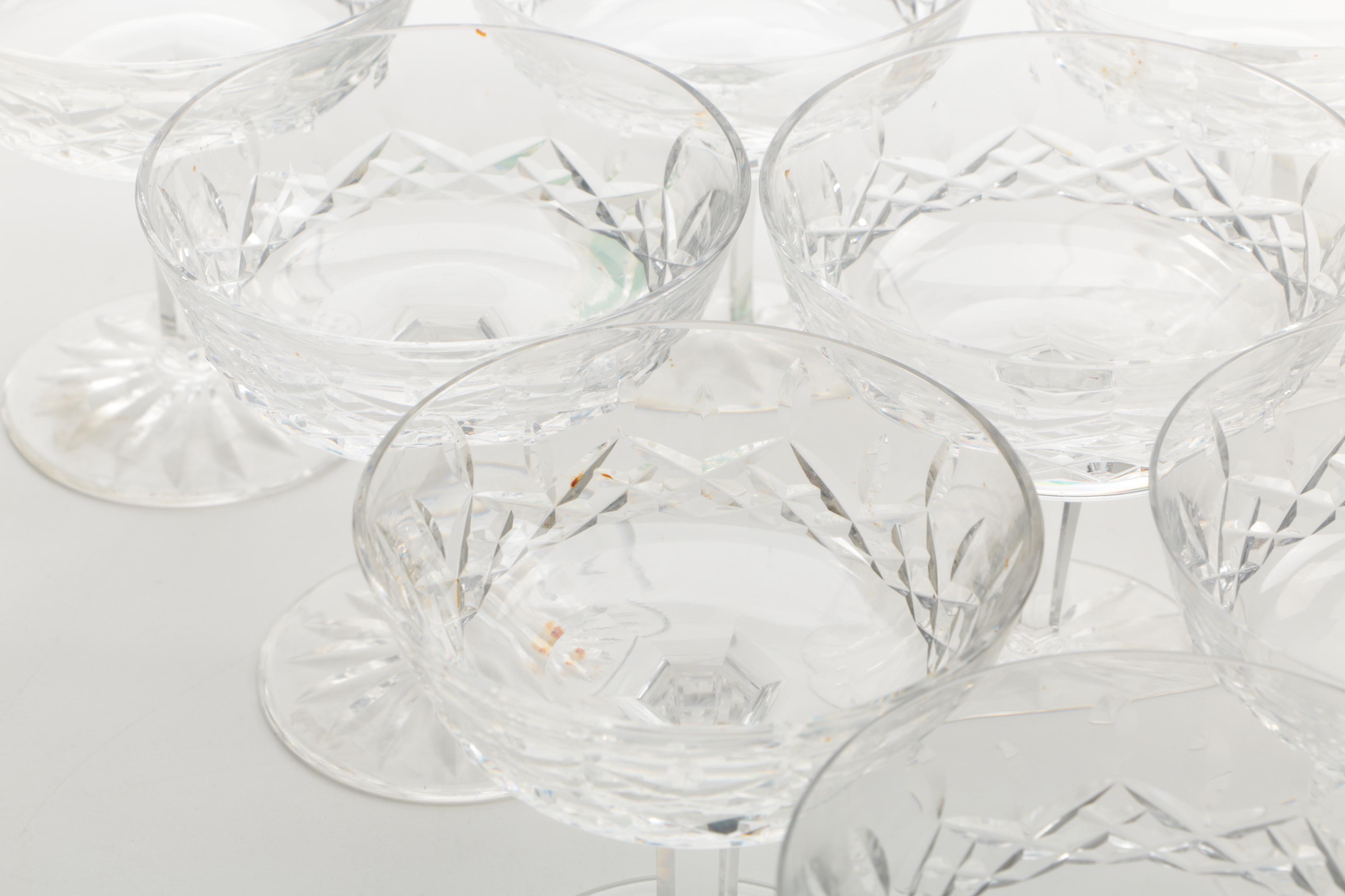 Waterford Crystal "Lismore" Champagne Coupes