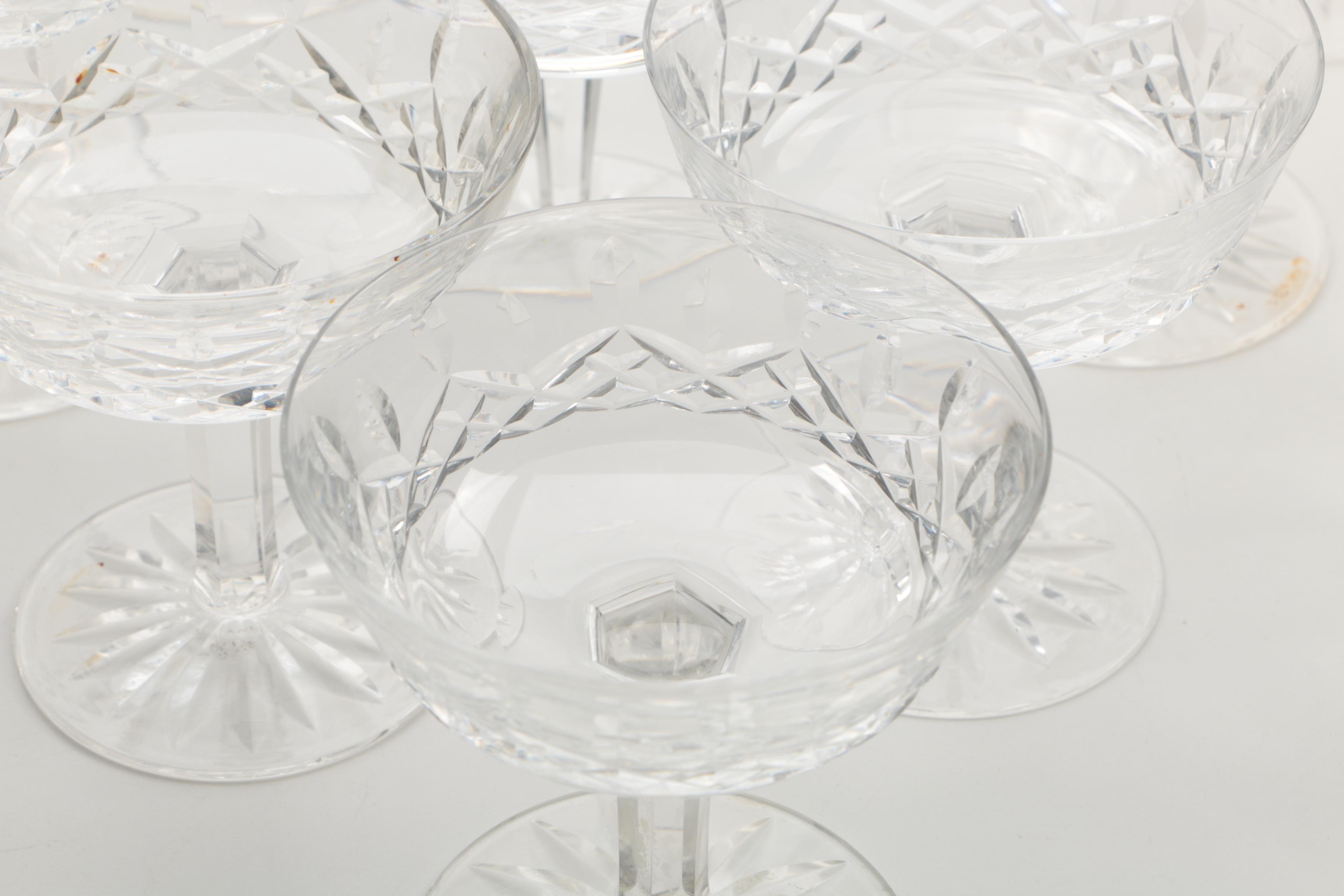 Waterford Crystal "Lismore" Champagne Coupes
