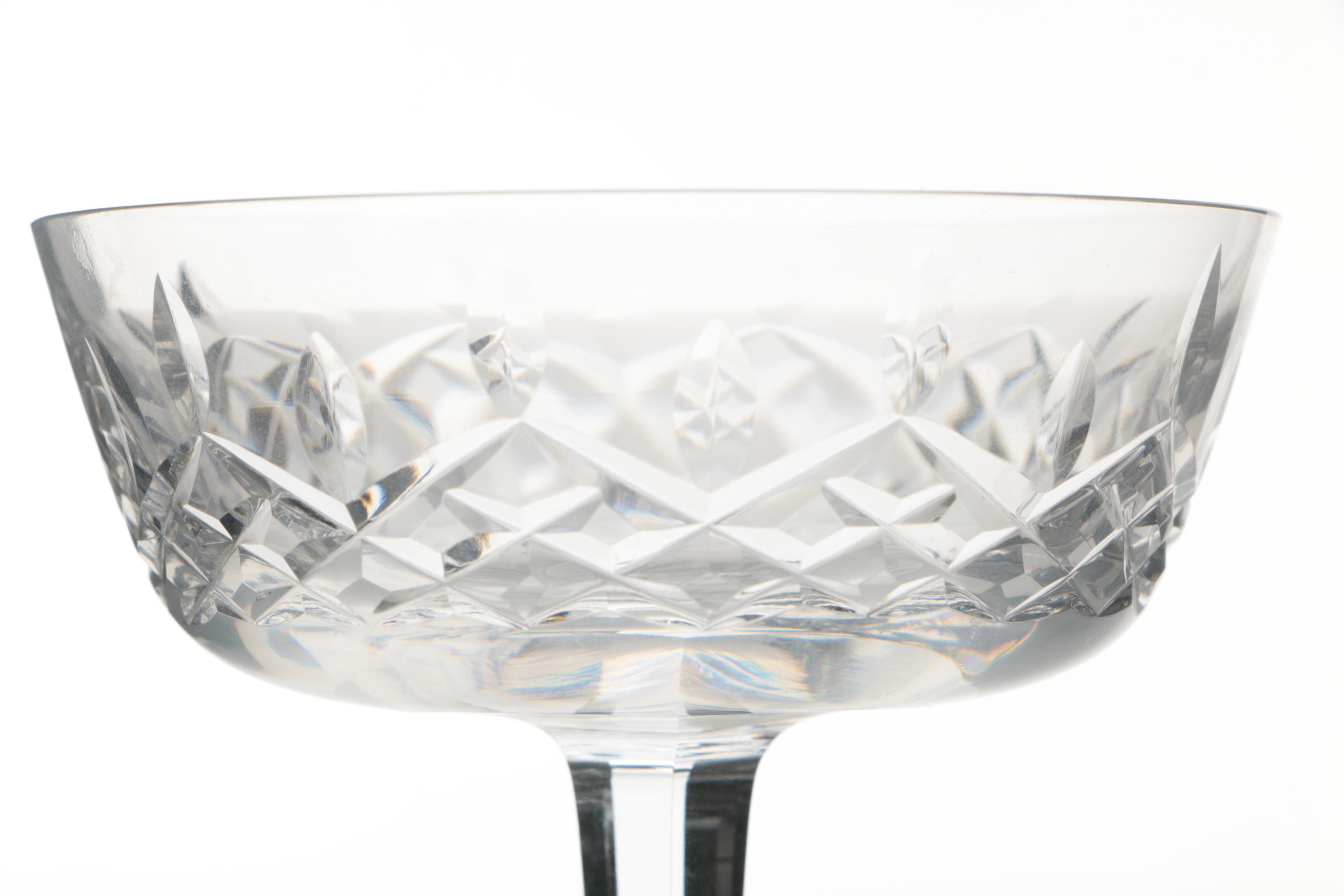 Waterford Crystal "Lismore" Champagne Coupes