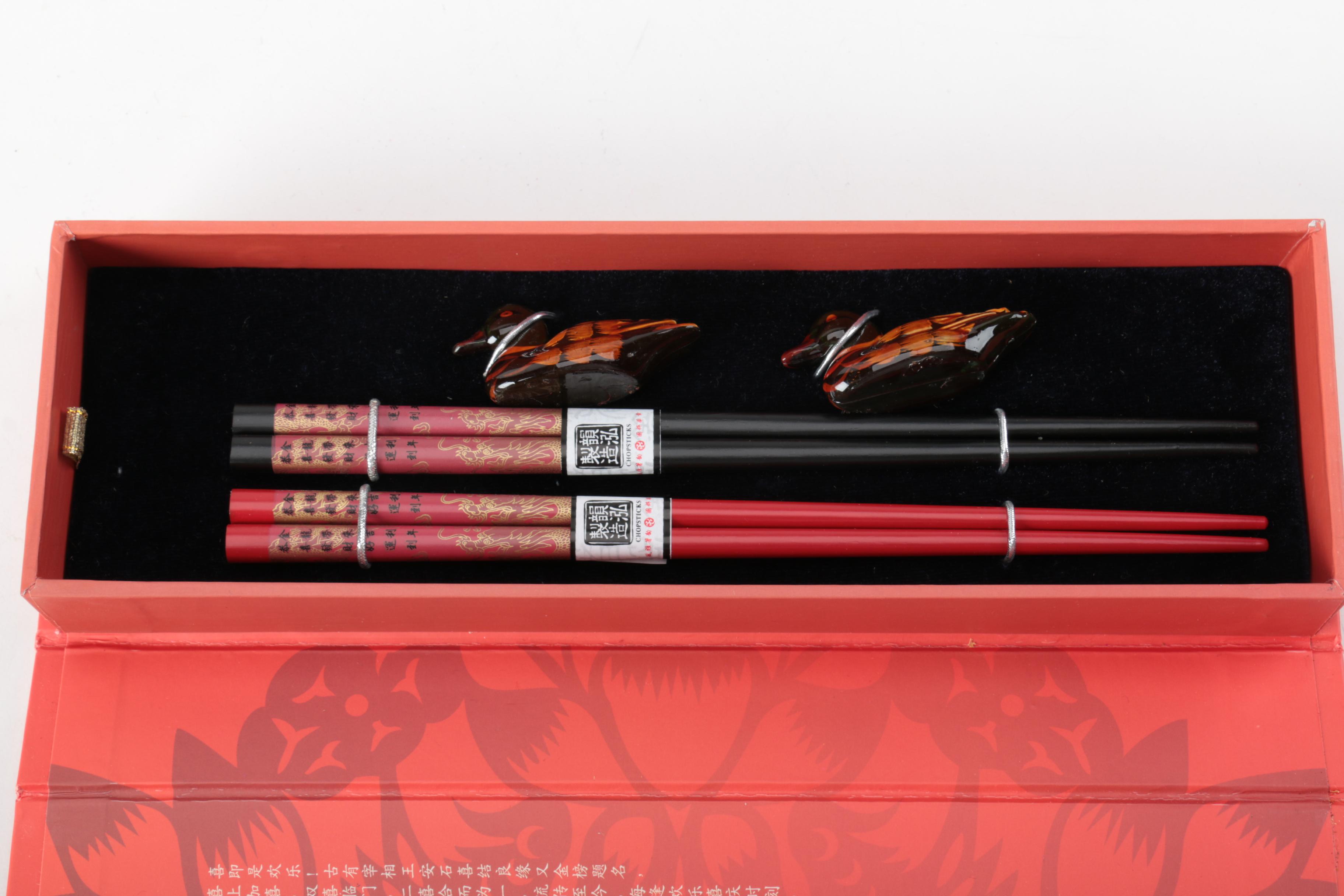 Yunhong Chopsticks and Duck Rests