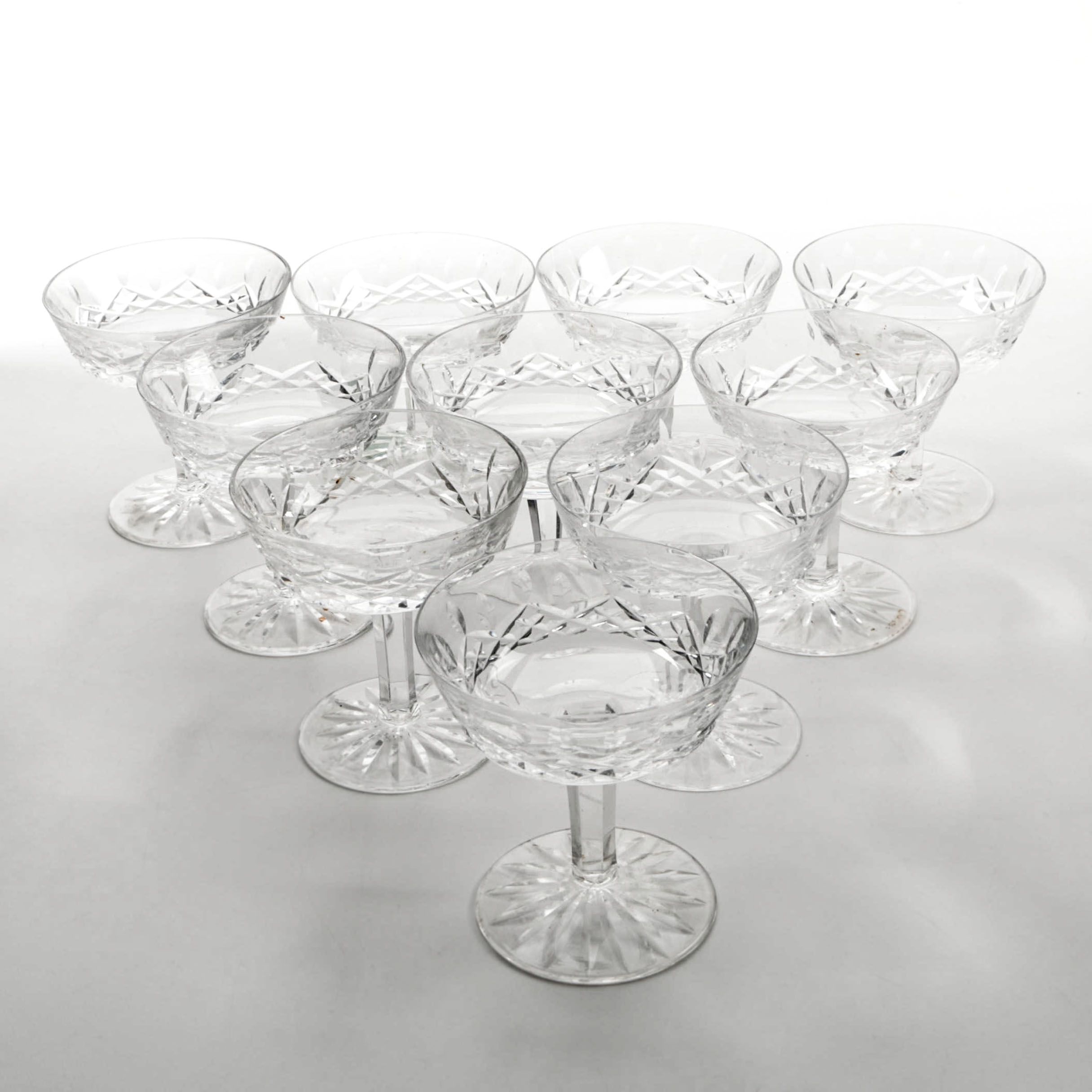Waterford Crystal "Lismore" Champagne Coupes
