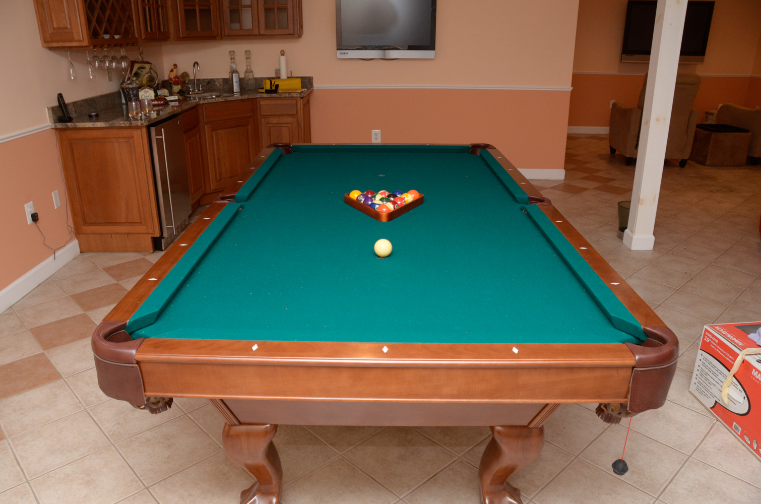 Brunswick Contender Series "Tremont" Pool Table with Accessories