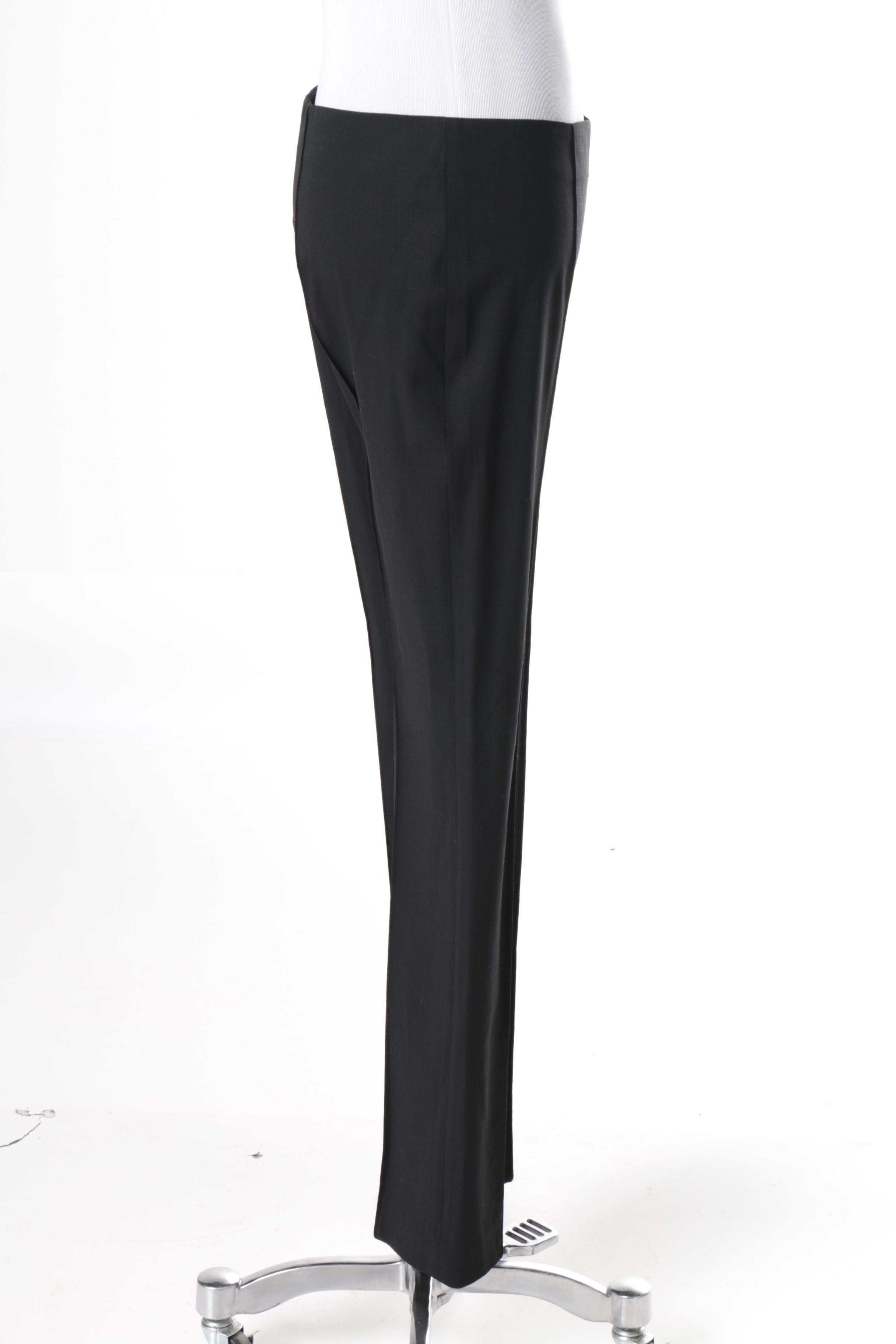 Women's Prada Black Wool Blend Trousers