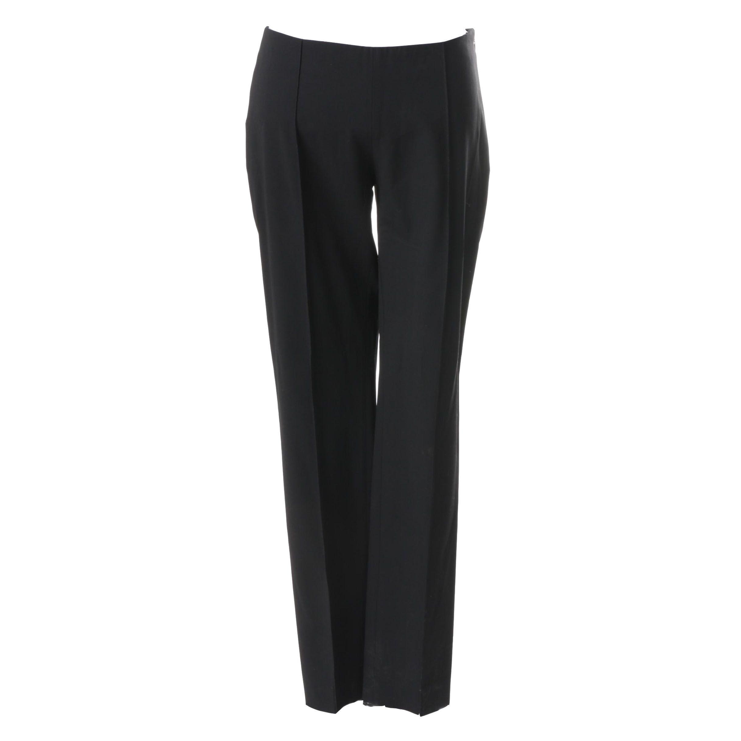 Women's Prada Black Wool Blend Trousers