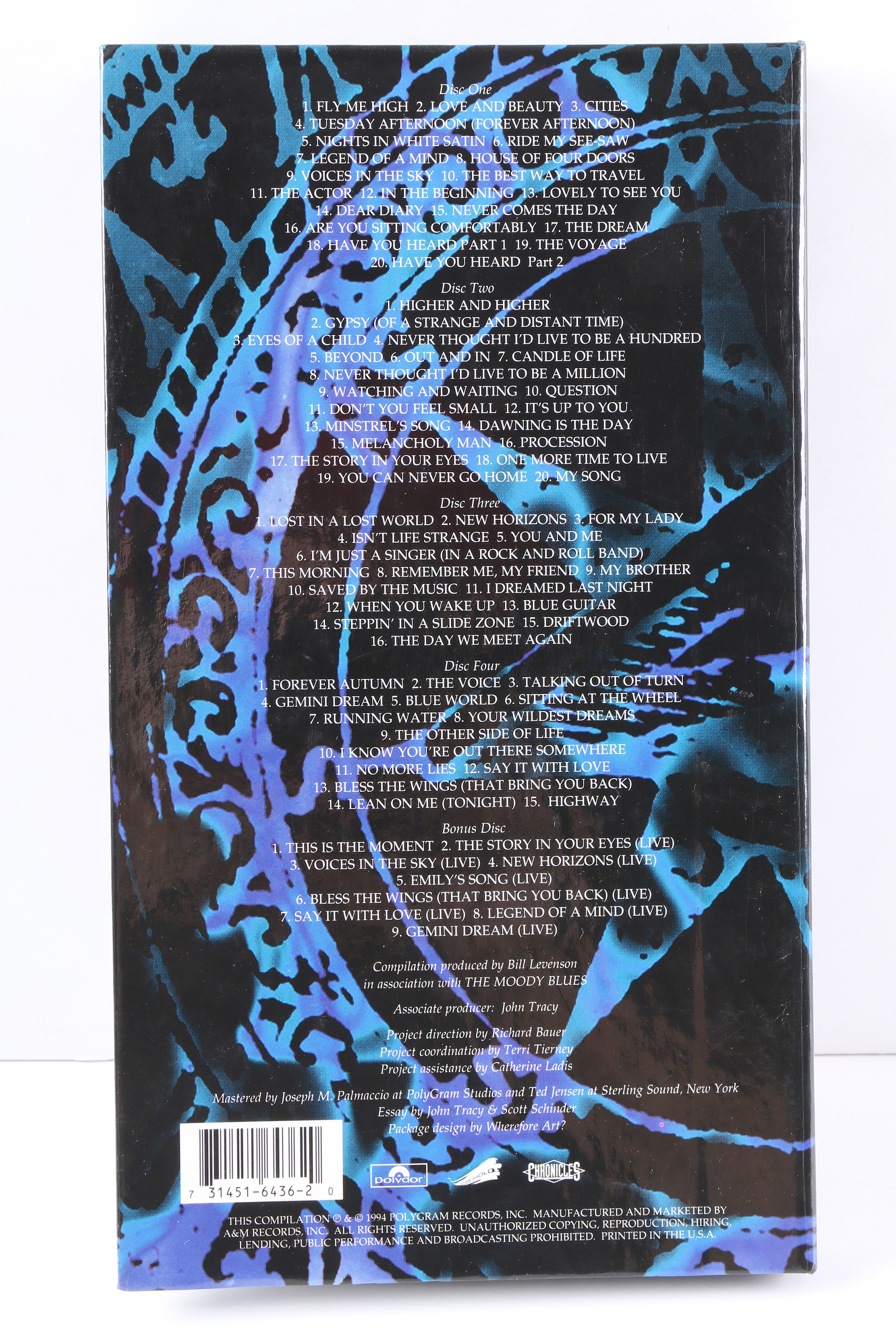 The Moody Blues "Time Traveller" CD Box Set