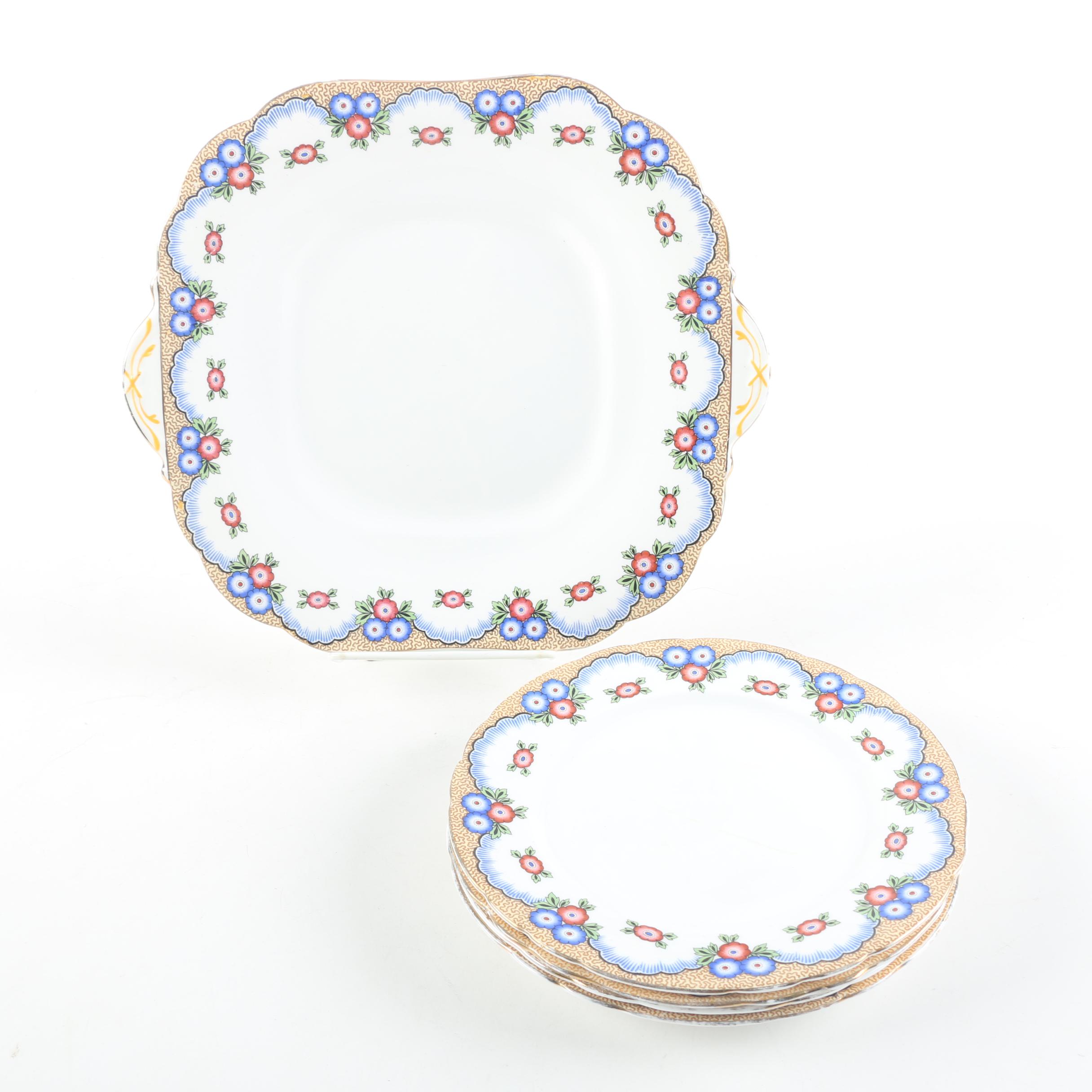 Vintage Aynsley English Dinner Plates 1934-39