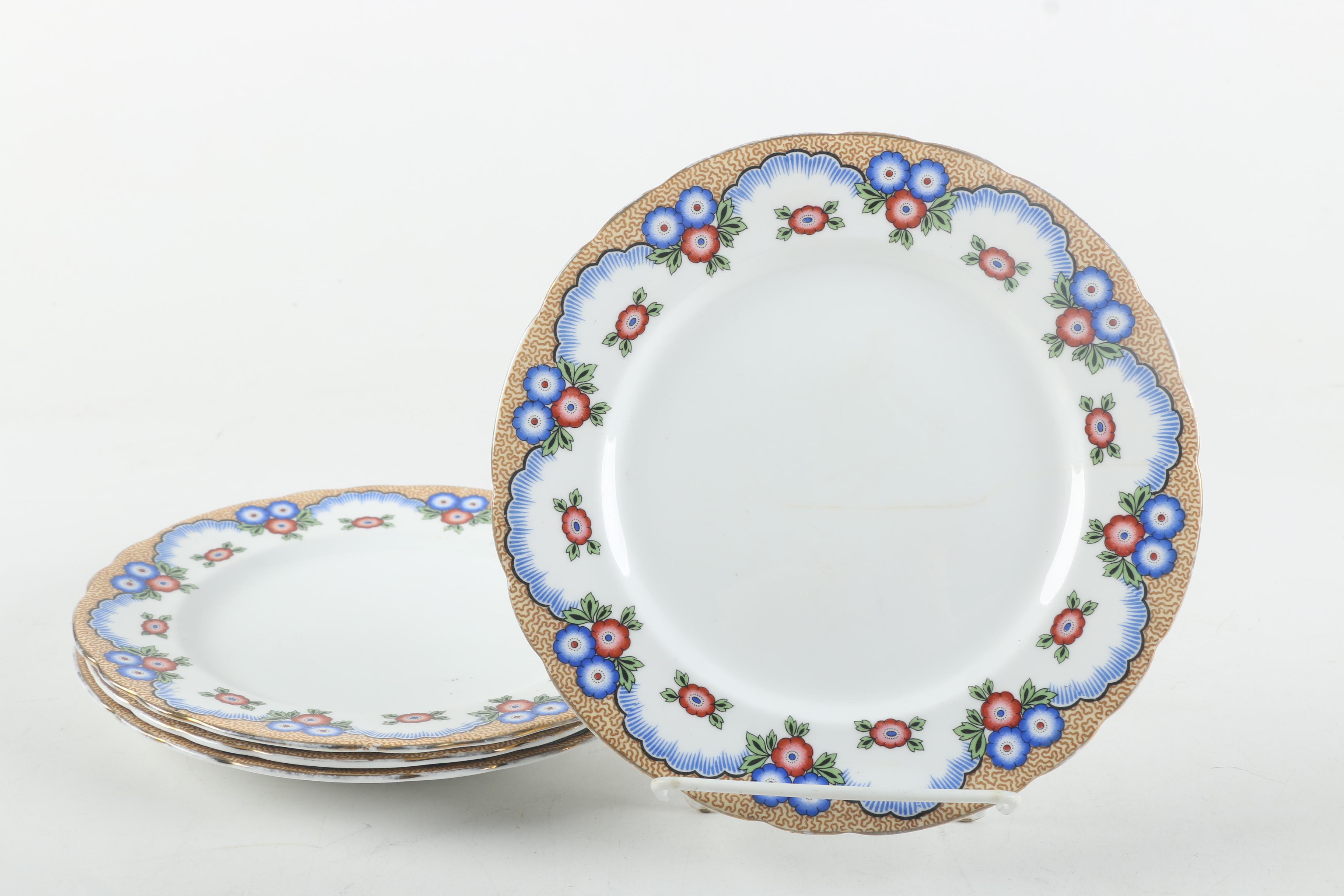 Vintage Aynsley English Dinner Plates 1934-39