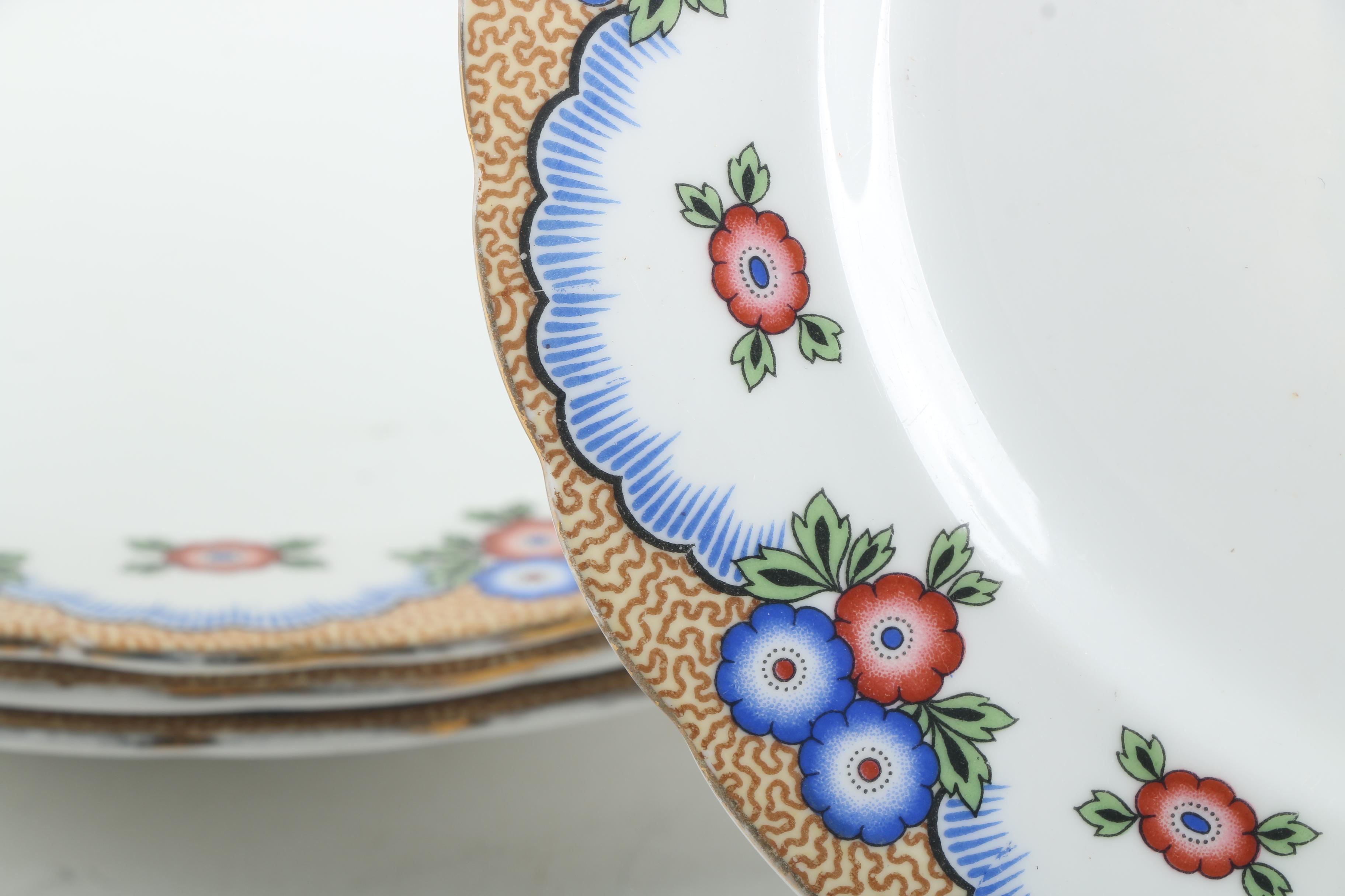 Vintage Aynsley English Dinner Plates 1934-39