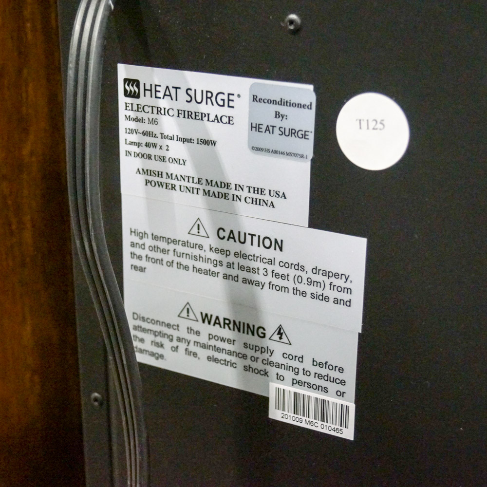 Heat Surge M6 Electric Fireplace