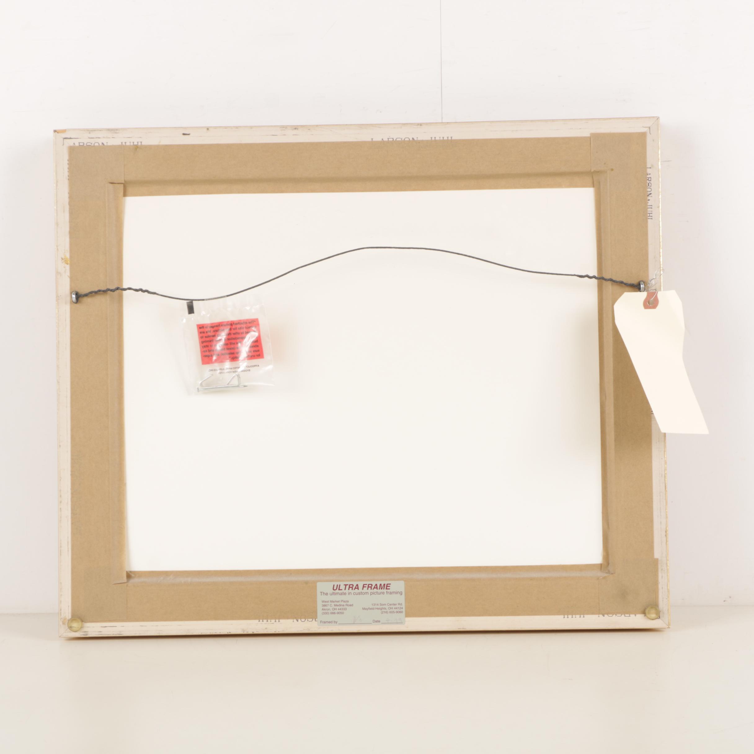 J. Honsa Oil Painting on Canvas of Pastoral Landsape