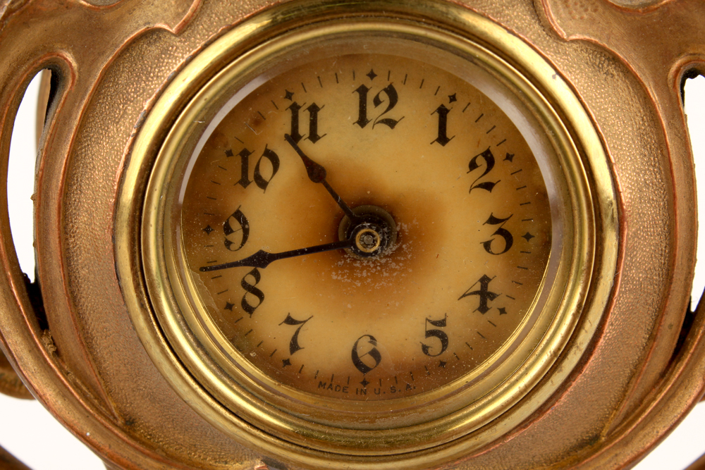 Antique American Art Nouveau Mantel Clock
