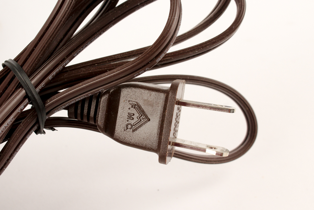 Bronze Tone Cherub and Glass Lamp