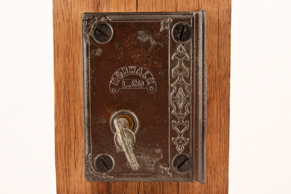 Antique Lock and Rim Lock with Key