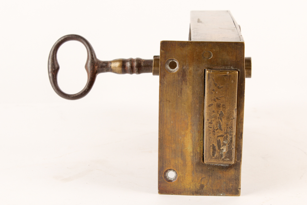 Antique Lock and Rim Lock with Key