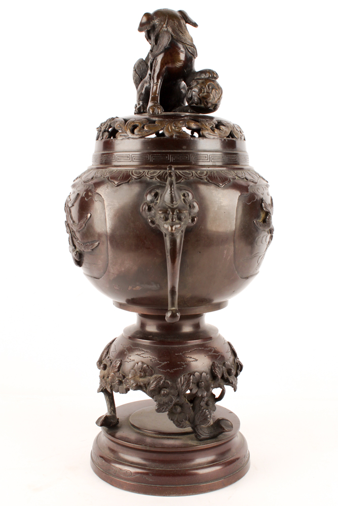 Guardian Lion Bronze Incense Burner