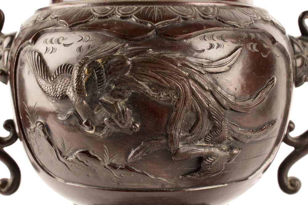 Guardian Lion Bronze Incense Burner