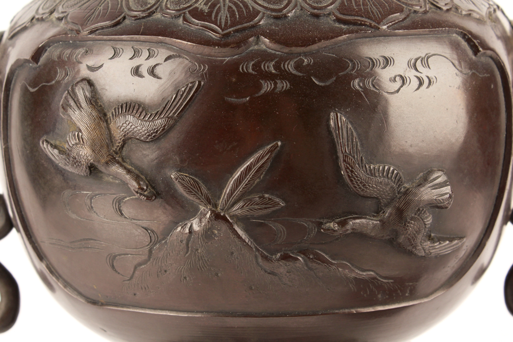 Guardian Lion Bronze Incense Burner