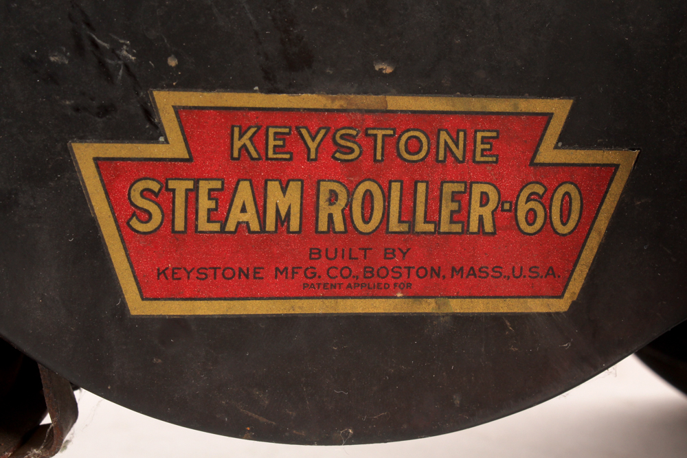 1920s Pressed Steel Ride On Toy Keystone Steamroller