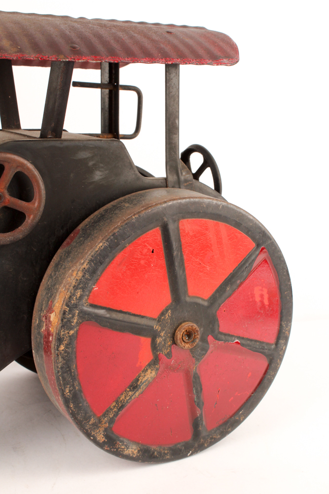 1920s Pressed Steel Ride On Toy Keystone Steamroller