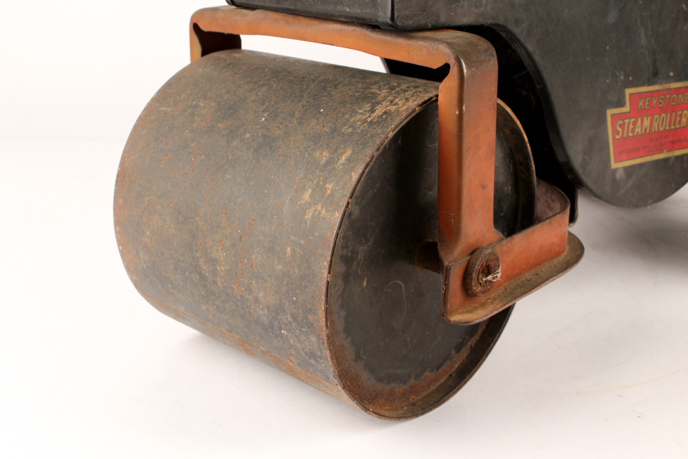 1920s Pressed Steel Ride On Toy Keystone Steamroller