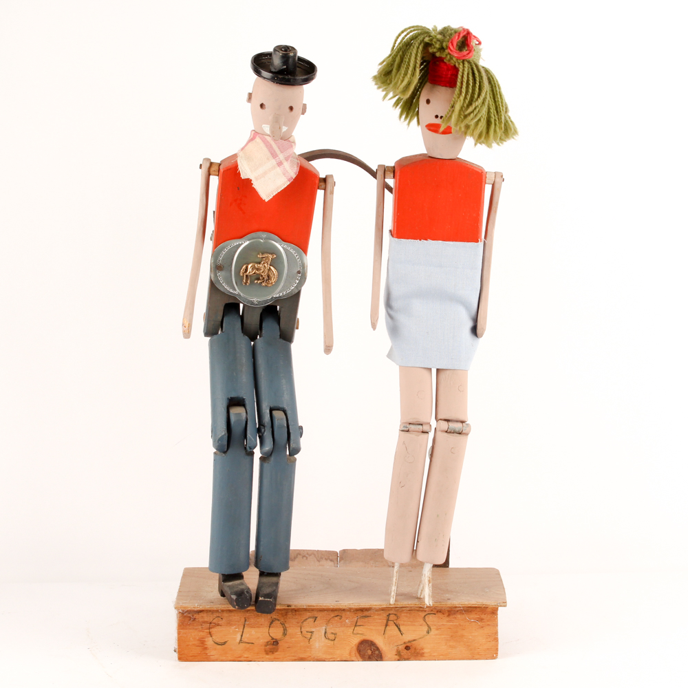 Vintage Clogging Folk Art Puppets