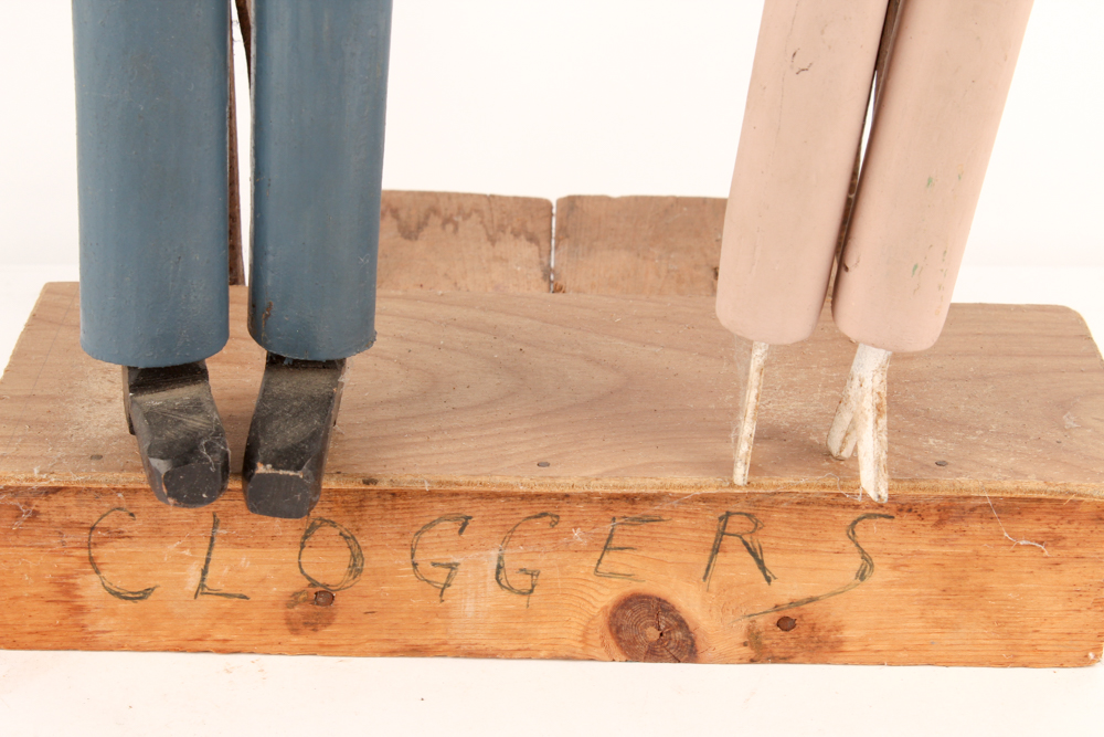 Vintage Clogging Folk Art Puppets