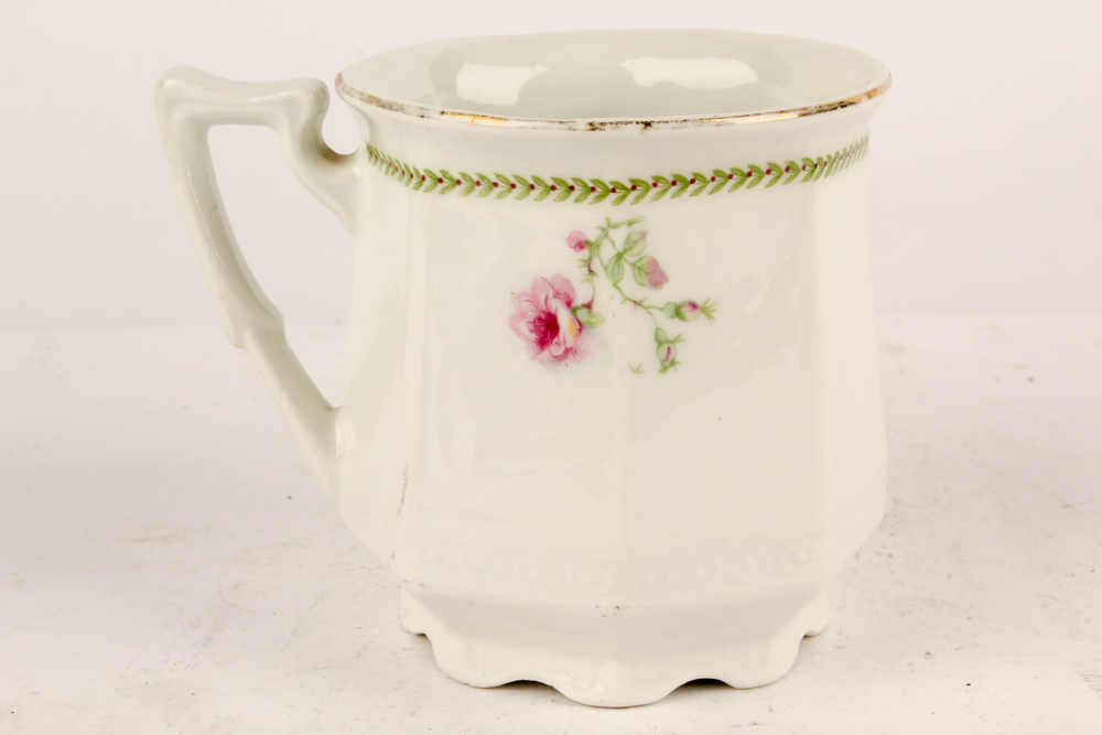 Early 20th Century Bavarian Porcelain Mustache Mugs