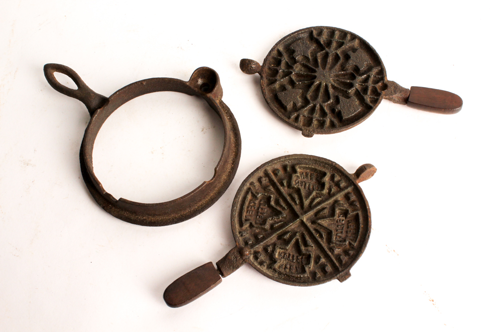 Antique Cast Iron Waffle Makers
