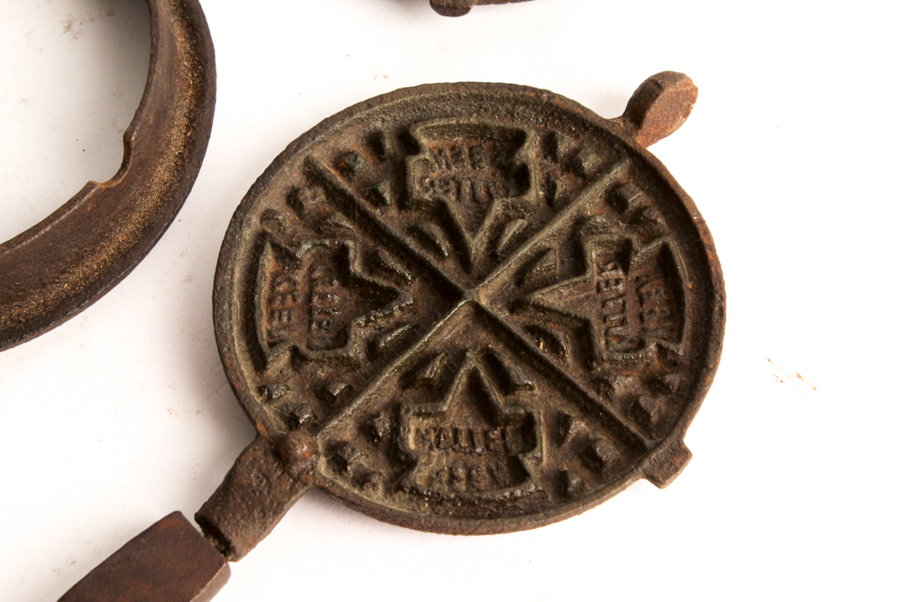Antique Cast Iron Waffle Makers