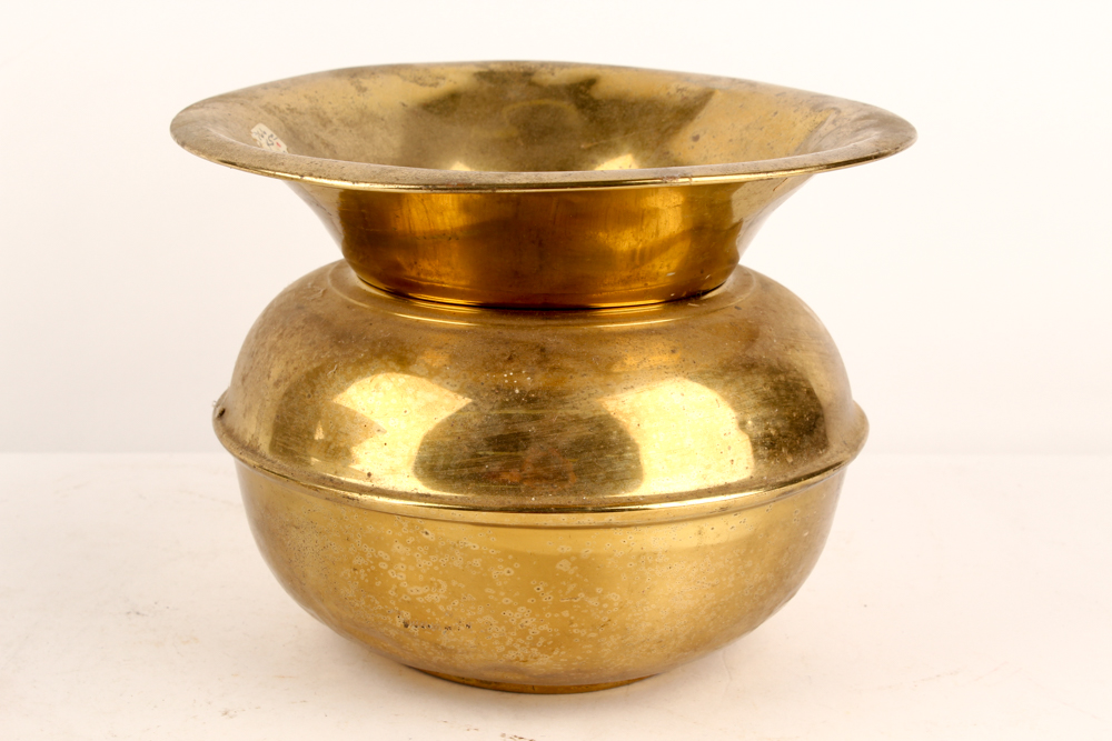 Rochester Stamping Co. Brass Spitoon and Other Spitoons