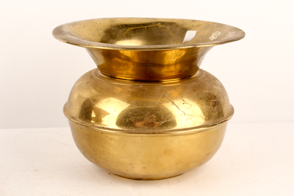 Rochester Stamping Co. Brass Spitoon and Other Spitoons