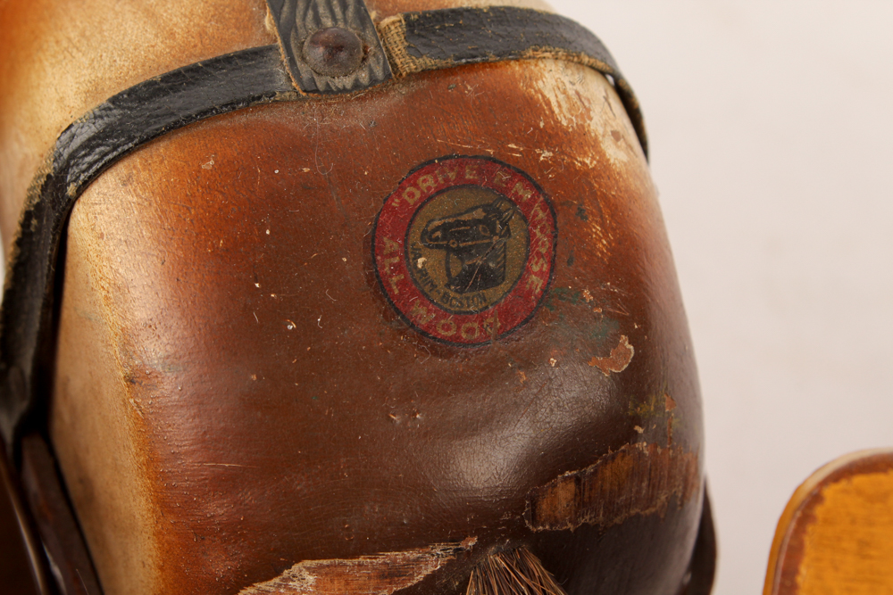 1930s Jacrim "Drive 'Em" Wooden Horses and Wagon