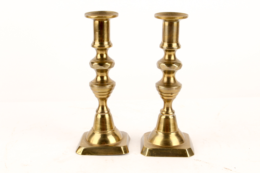 Vintage Brass Candle Holders and Cricket Cages