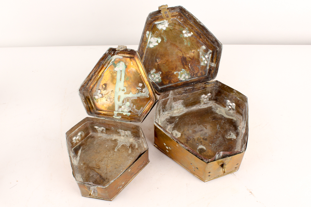 Vintage Brass Candle Holders and Cricket Cages