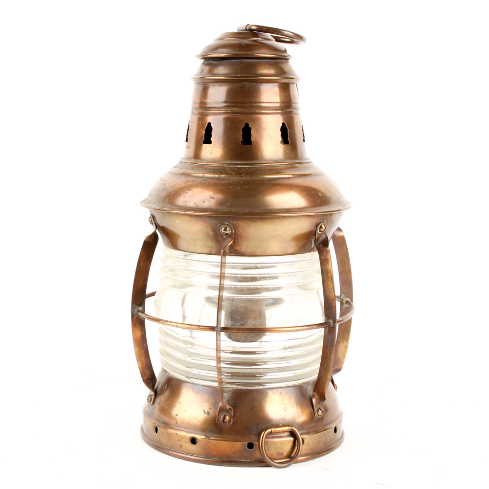 Antique Brass Maritime Lantern
