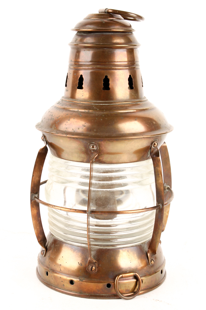 Antique Brass Maritime Lantern