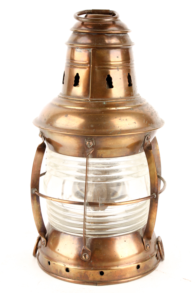 Antique Brass Maritime Lantern