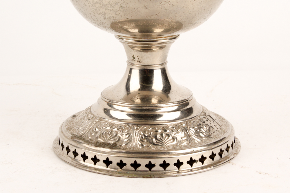 Antique Parlor Lamp with Hand-Painted Globe